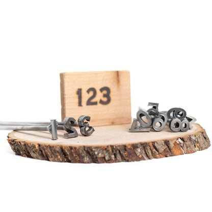 Full 0-9 Number Mini Branding Iron Set - 10 pc