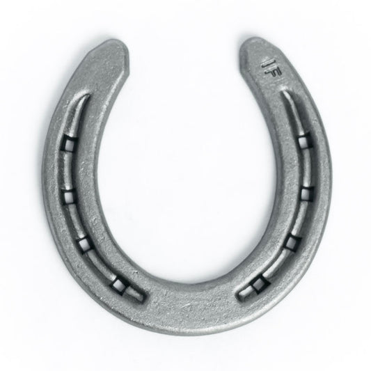 New Steel Horseshoes - RDM Size 000 - R1-F -Sand Blasted Steel - The Heritage Forge