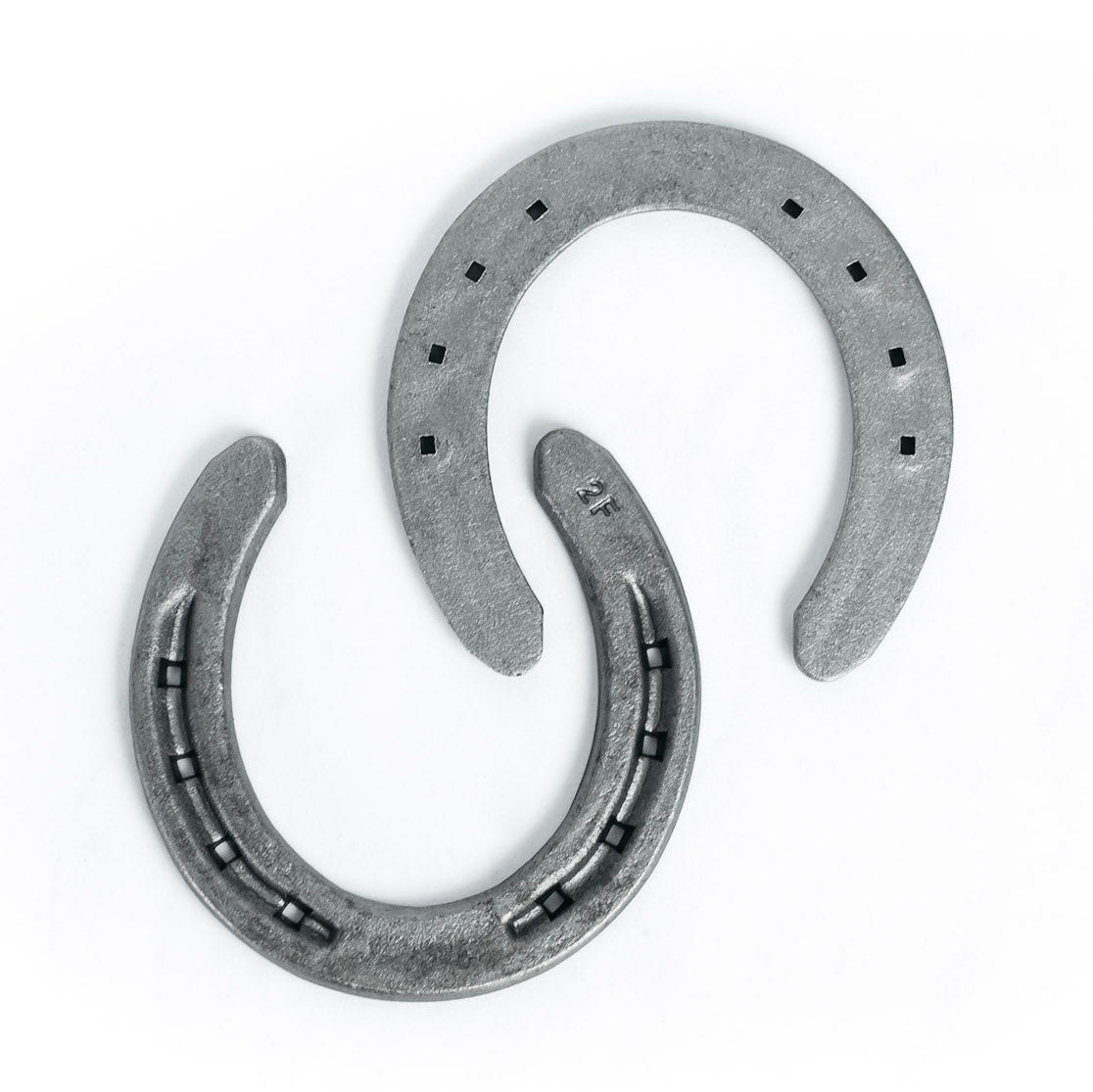 New Steel Horseshoes - RDM Size 00 - R2-F -Sand Blasted Steel - The Heritage Forge